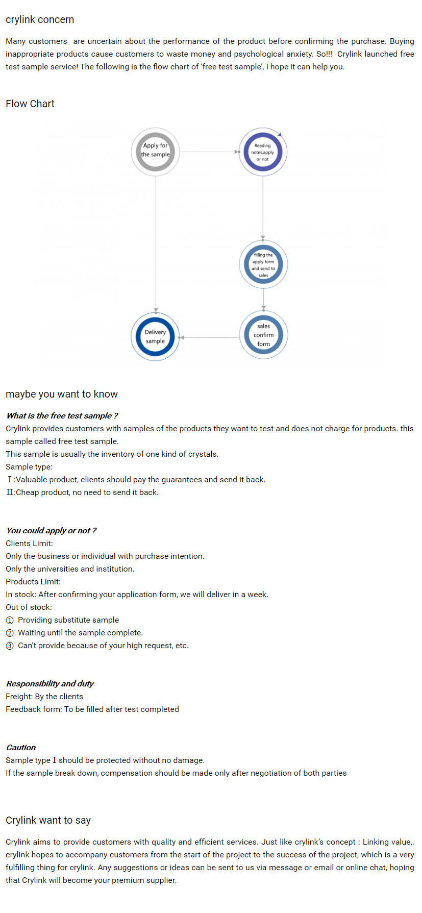 ask test sample-piezoelectric Crylink